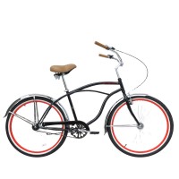 Cheap single speed 26" steel frame clear design beach cruiser/beach cruiser bike/cruiser bicycle for whole sale