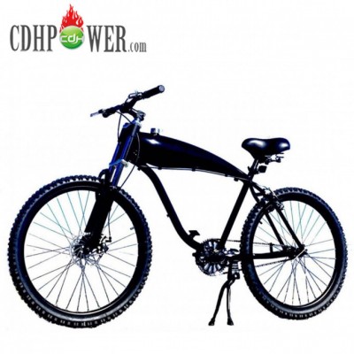 CDH Black 26 Inch Gas Bike with 2.4L Gas Frame