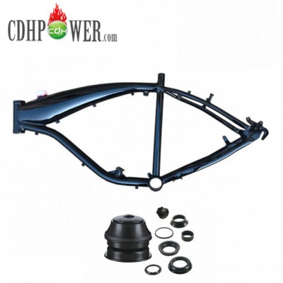 2.4L Gas tank built frame with high quality, Motorized bicycle frame with gas tank built